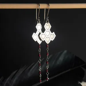 Dragon Shield Earrings - SAMPLE