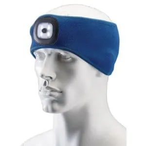 Draper Headband With Usb Rechargeable Led Torch, 1W, Blue, One Size Dr-95171