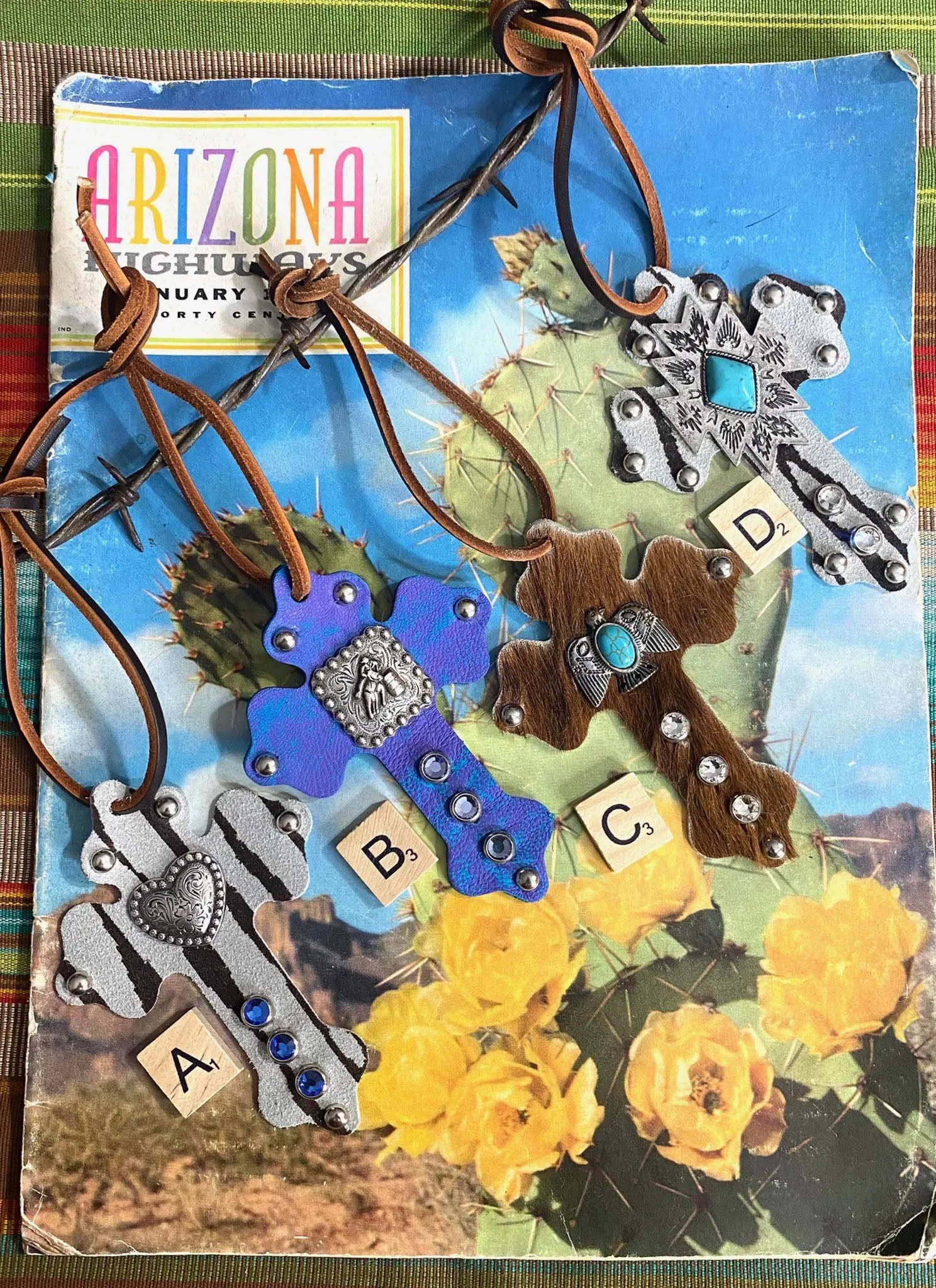 Elegant Cowgirl Saddle Crosses