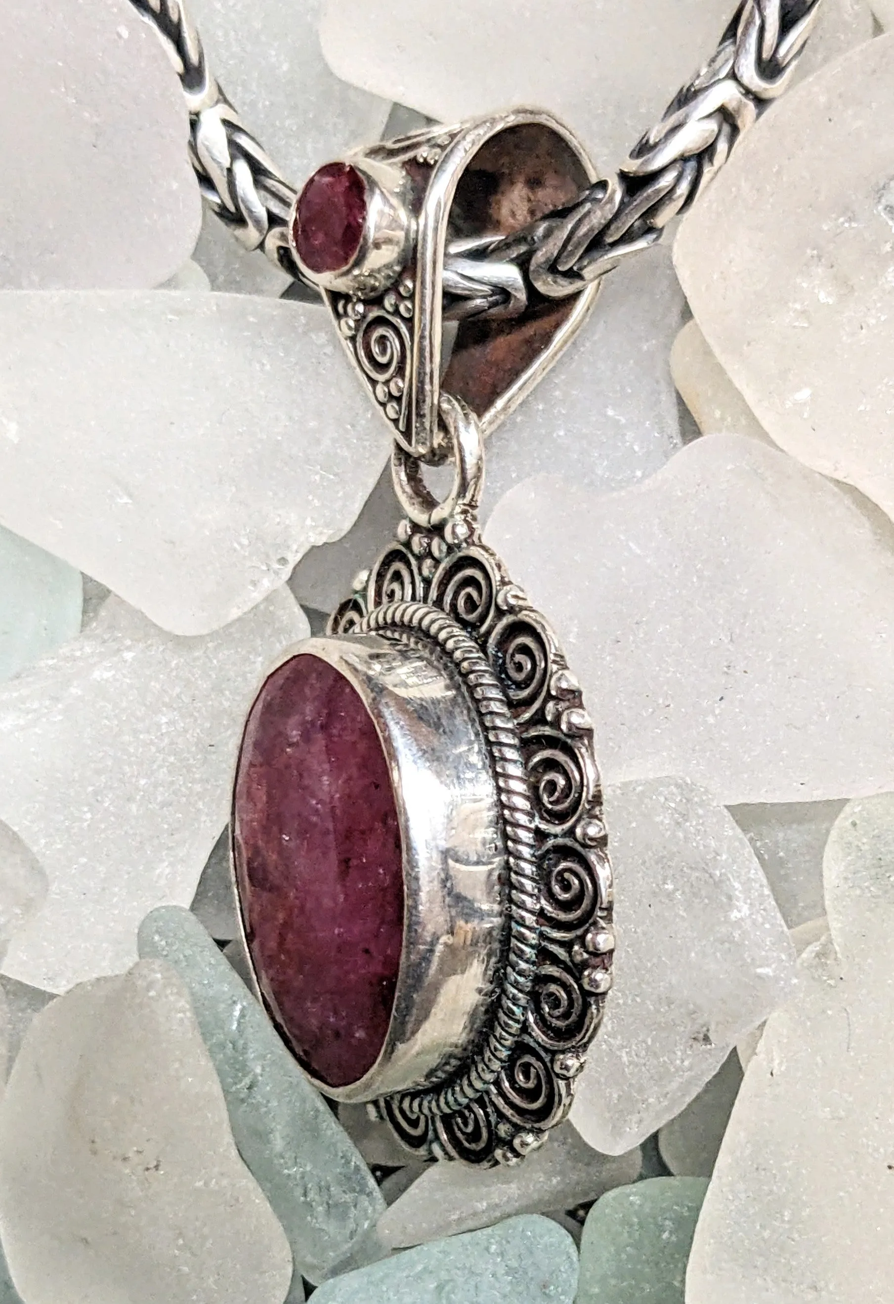 Elegant Passion Ruby Pendant