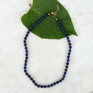 Elegant Stone Necklace - Lapis, India