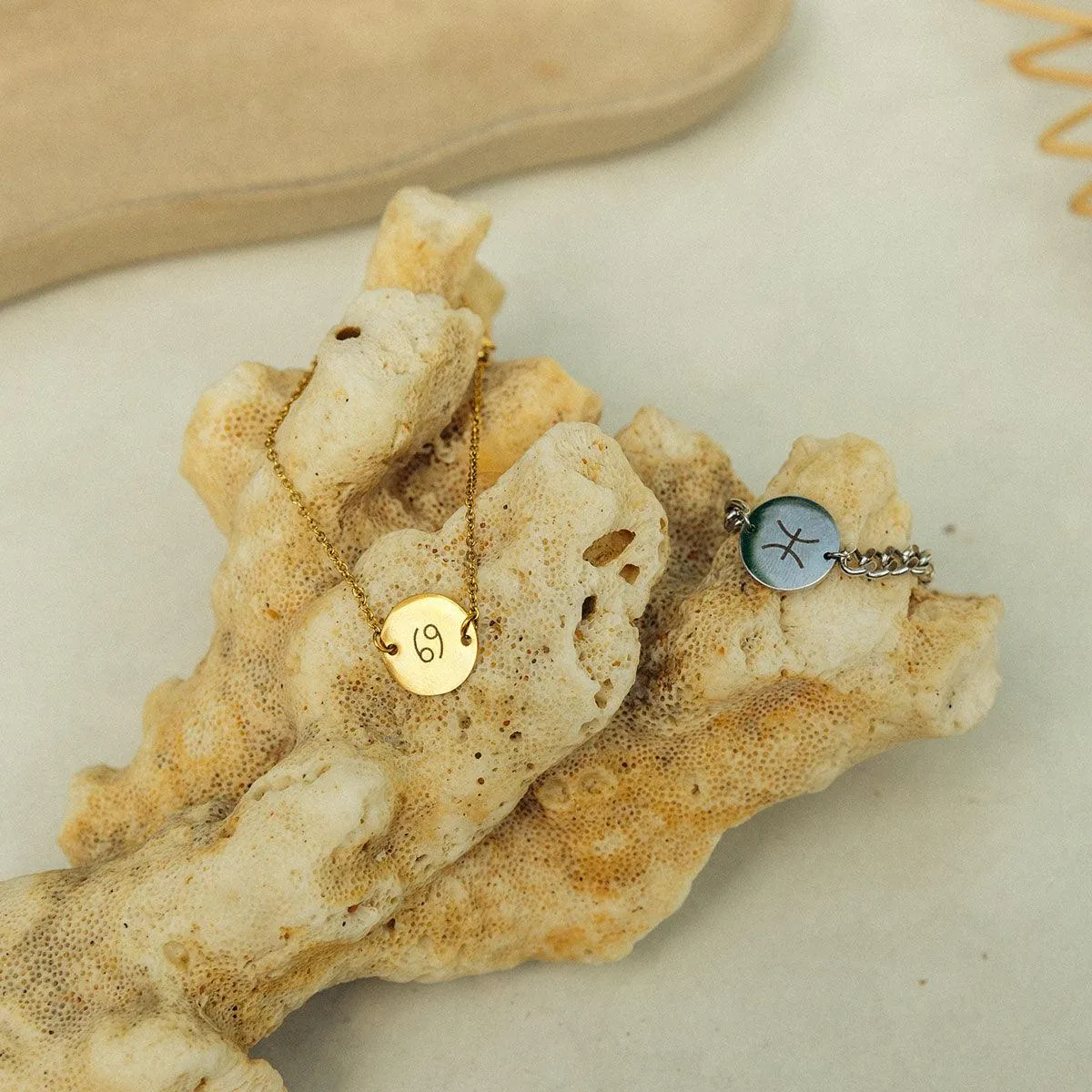 Elegant Zodiac Sign Coin Bracelet