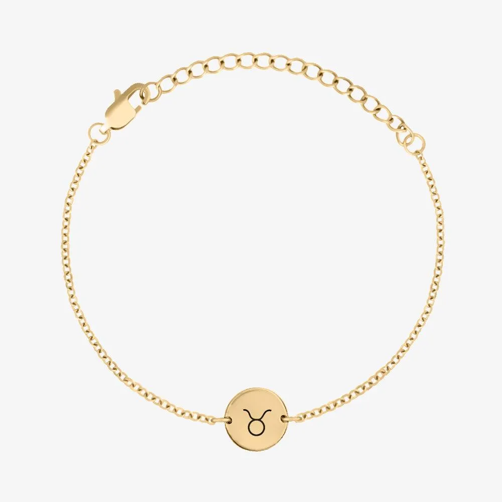 Elegant Zodiac Sign Coin Bracelet