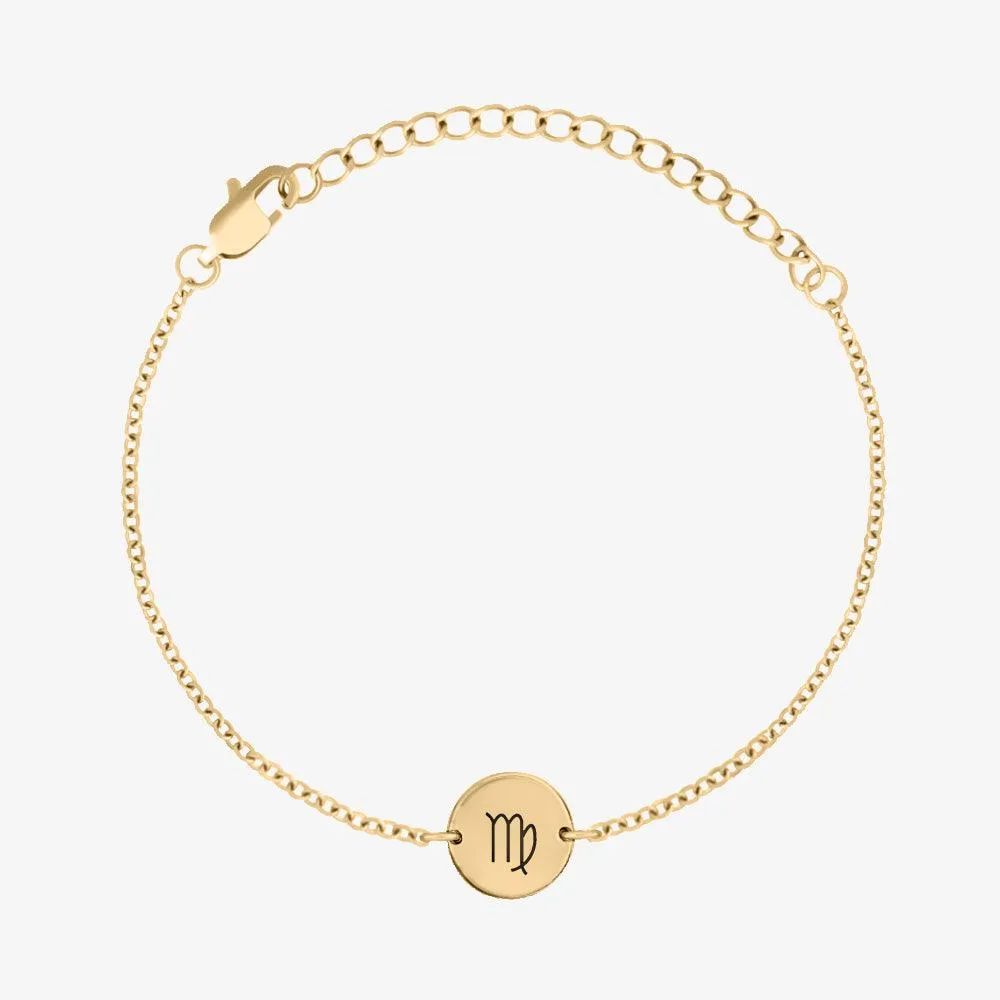 Elegant Zodiac Sign Coin Bracelet