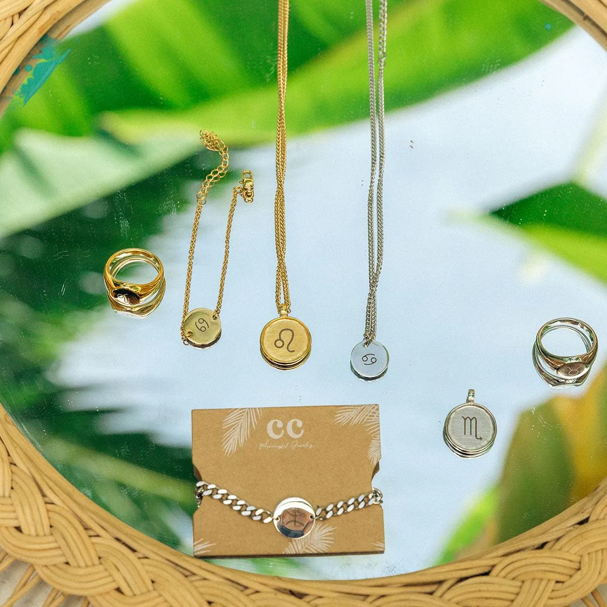 Elegant Zodiac Sign Coin Bracelet