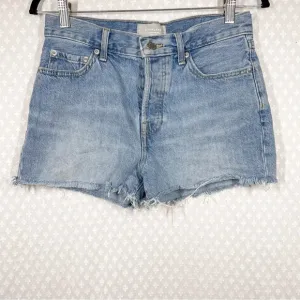 Everlane Light Wash Relaxed 90s High Rise Shorts