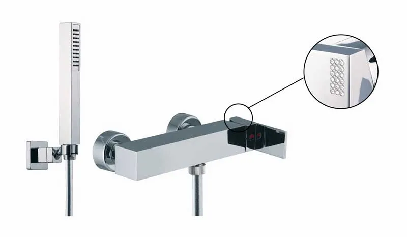 Fima by Nameeks Brick Chic Wall Mount Thermostatic Shower Faucet