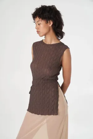Find Me Now - Ruched Ross Tunic (Toffee)