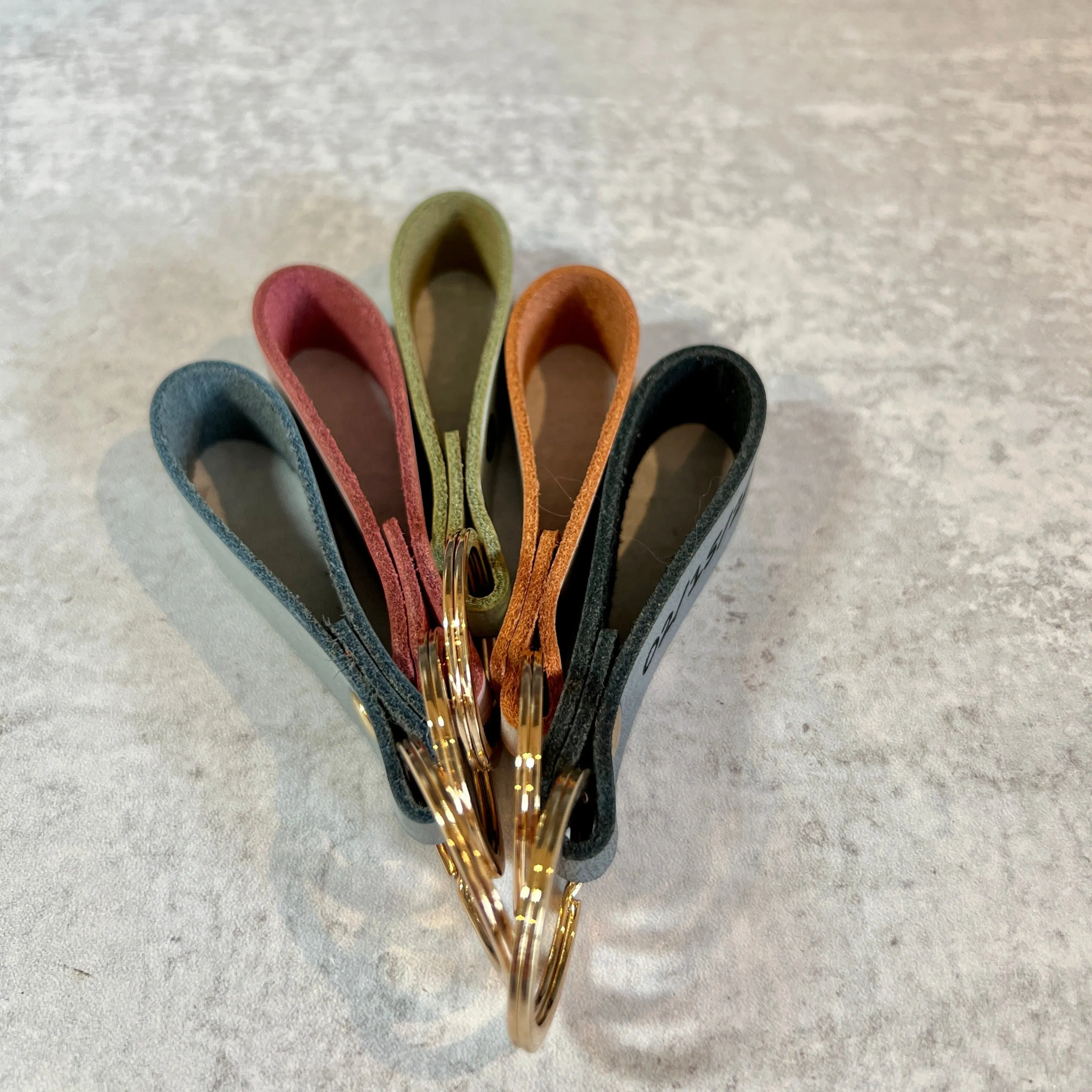 Finished Leather Key Chain Blanks