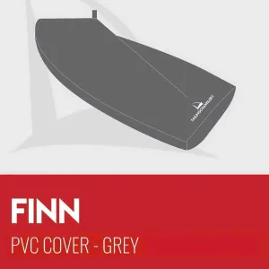 Finn Dinghy Cover - Boom Up - PVC Grey
