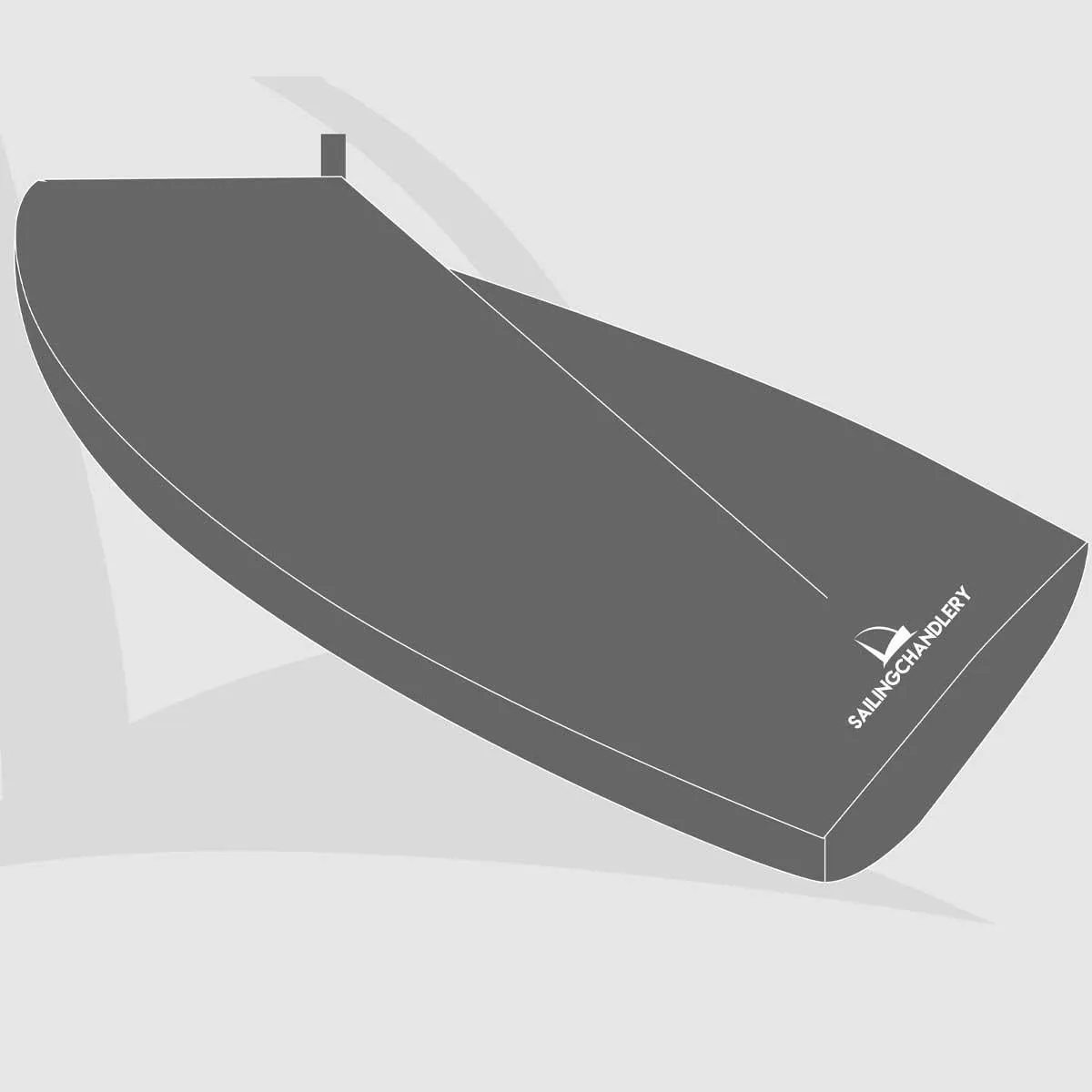 Finn Dinghy Cover - Boom Up - PVC Grey