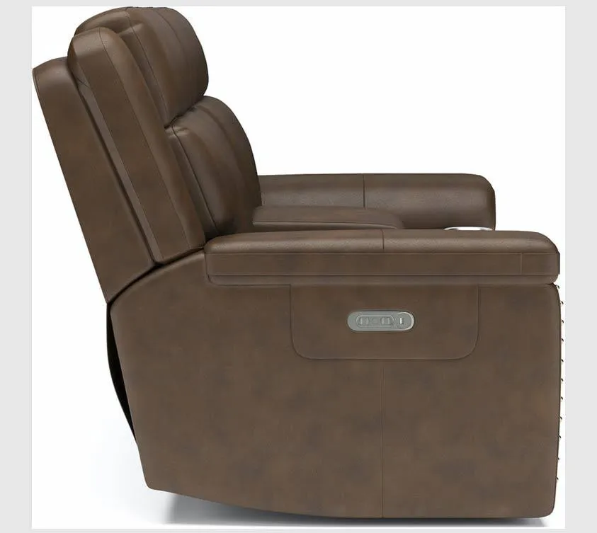 Flexsteel Yuma Power Recliner 3-Piece Ensemble In Caramel