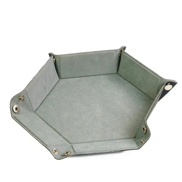 Foldable Dice Tray | Velvet | Grey