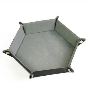 Foldable Dice Tray | Velvet | Grey