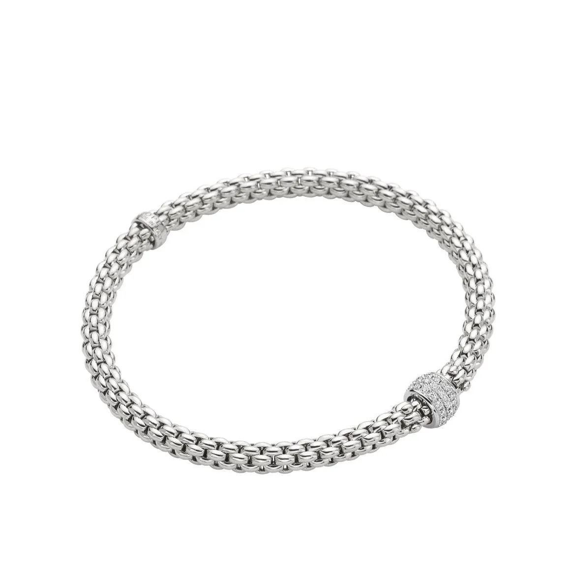 FOPE 'Solo' Pave Diamond Stretchy Bracelet (634B)