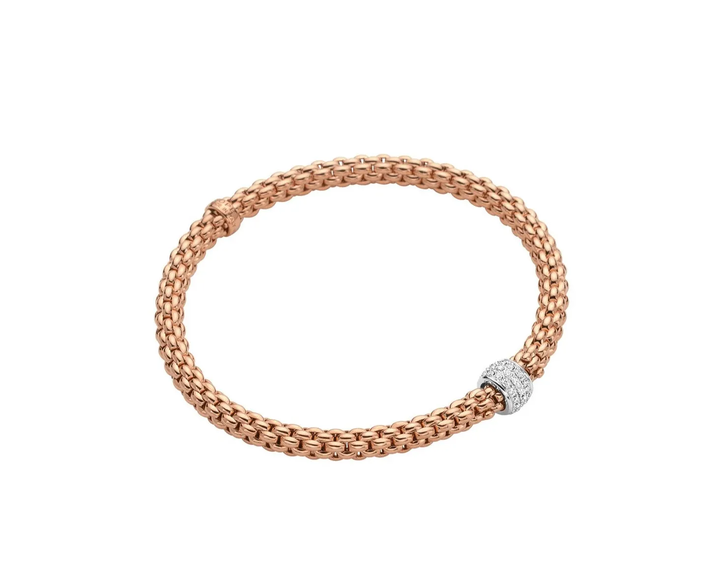 FOPE 'Solo' Pave Diamond Stretchy Bracelet (634B)