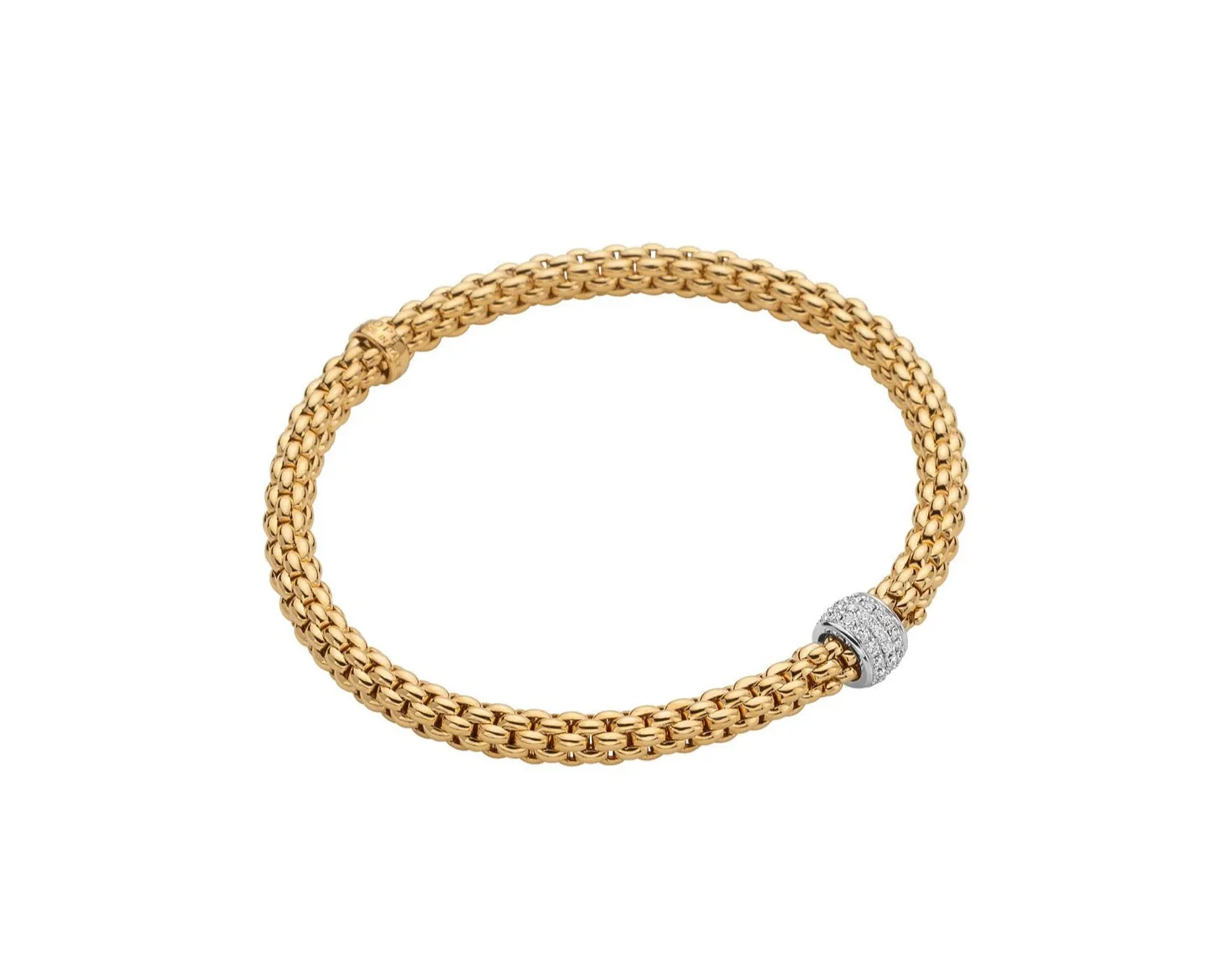 FOPE 'Solo' Pave Diamond Stretchy Bracelet (634B)