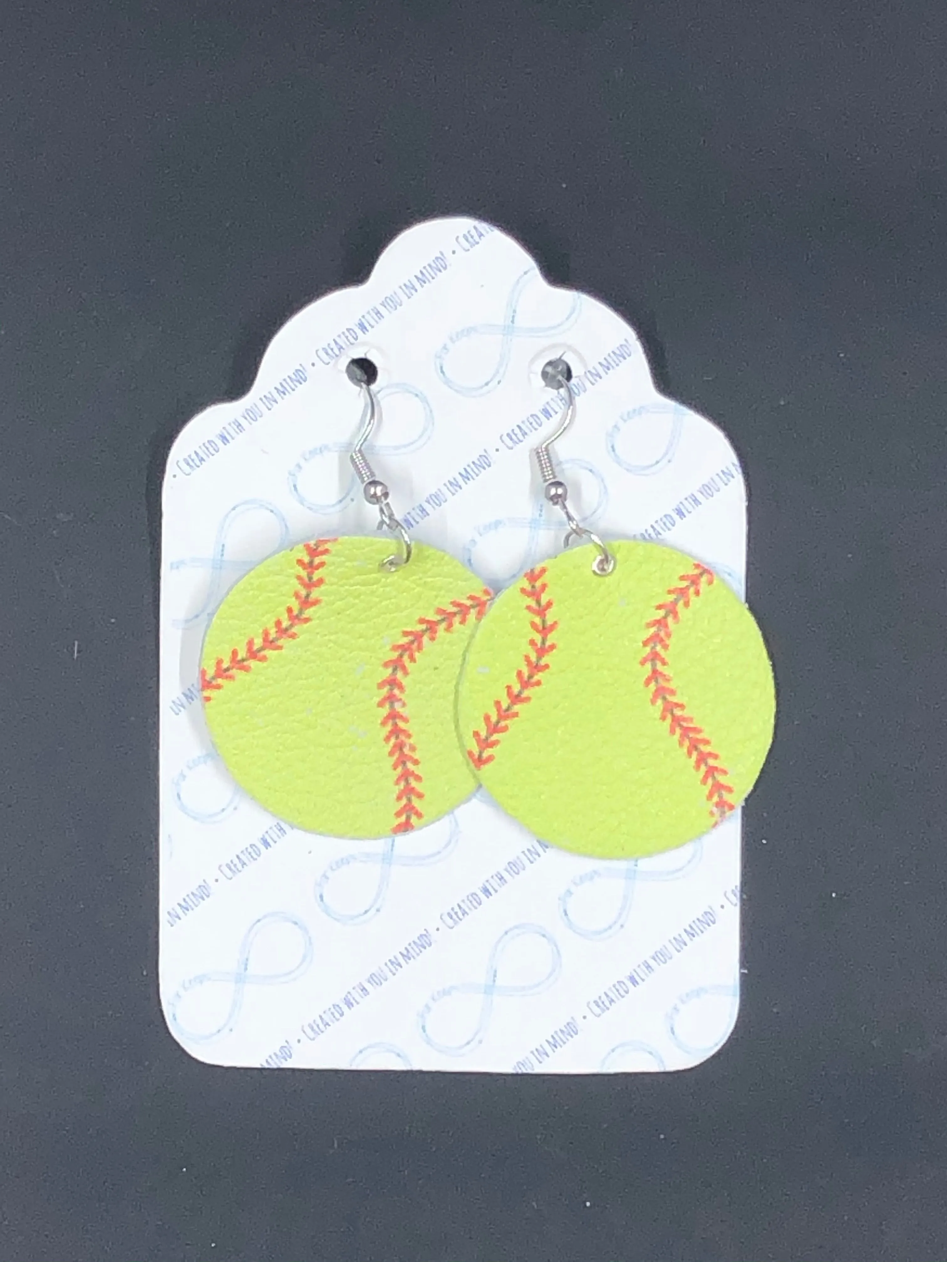 For Keeps Softball Earrings