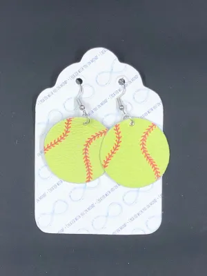 For Keeps Softball Earrings