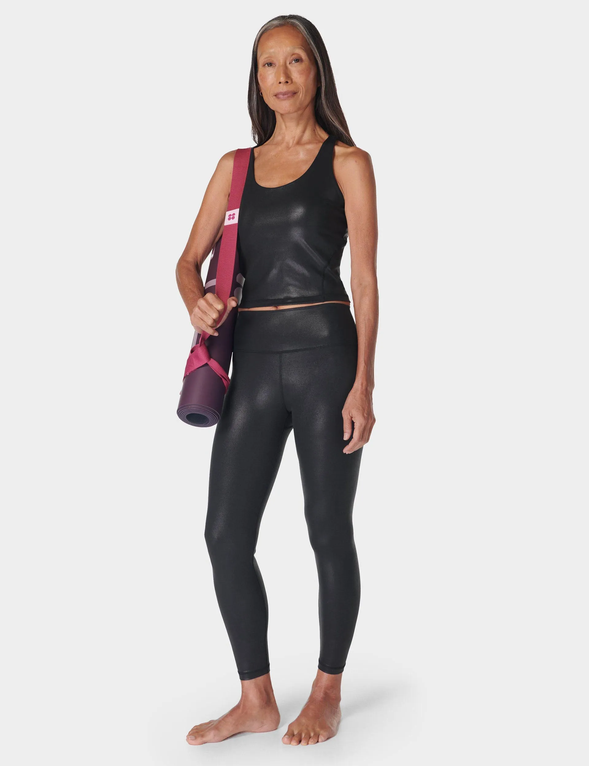 Glow Shine 7/8 Legging - Black