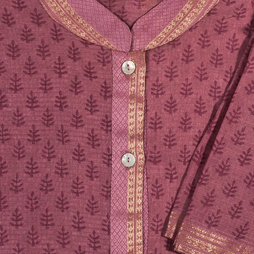 Hand Woven Silk & Cotton Short Pyjamas