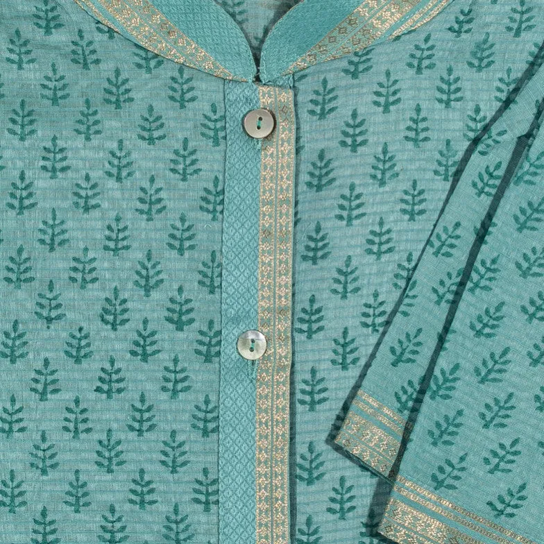 Hand Woven Silk & Cotton Short Pyjamas