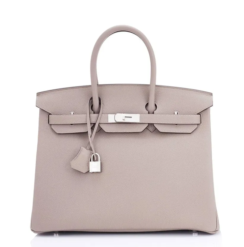 Hermess Kelly 28 Retourne White Gulliver / Leather /Gold