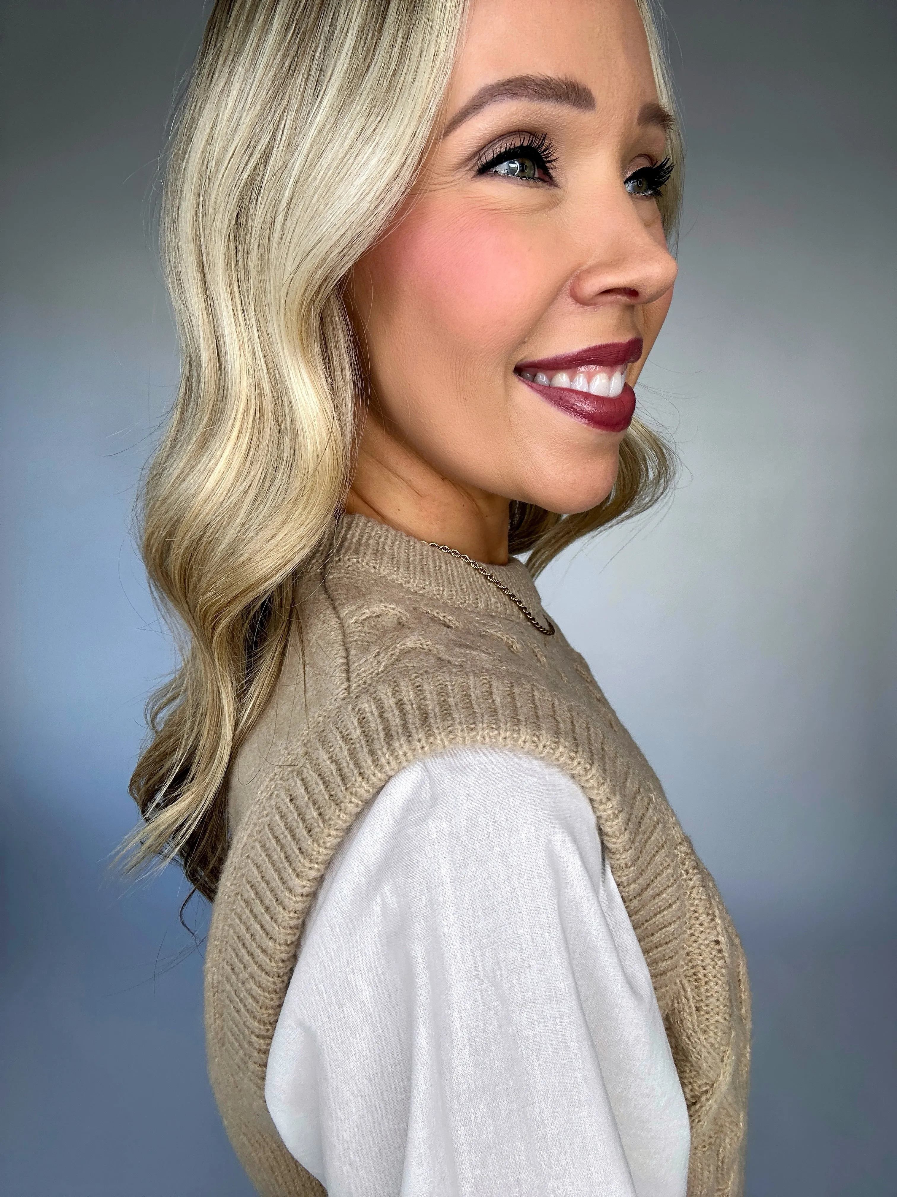 High Society Knit Woven Top