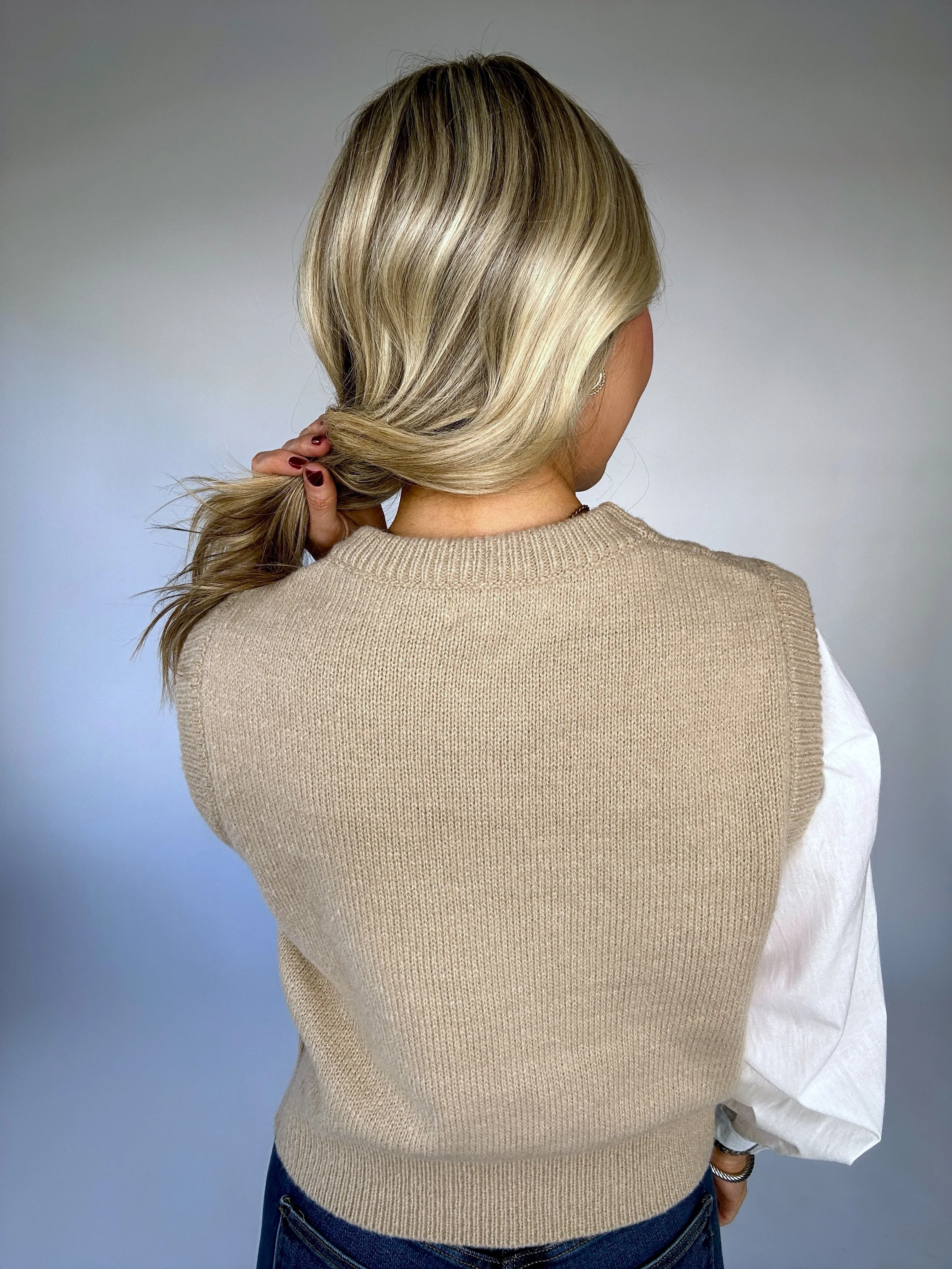 High Society Knit Woven Top