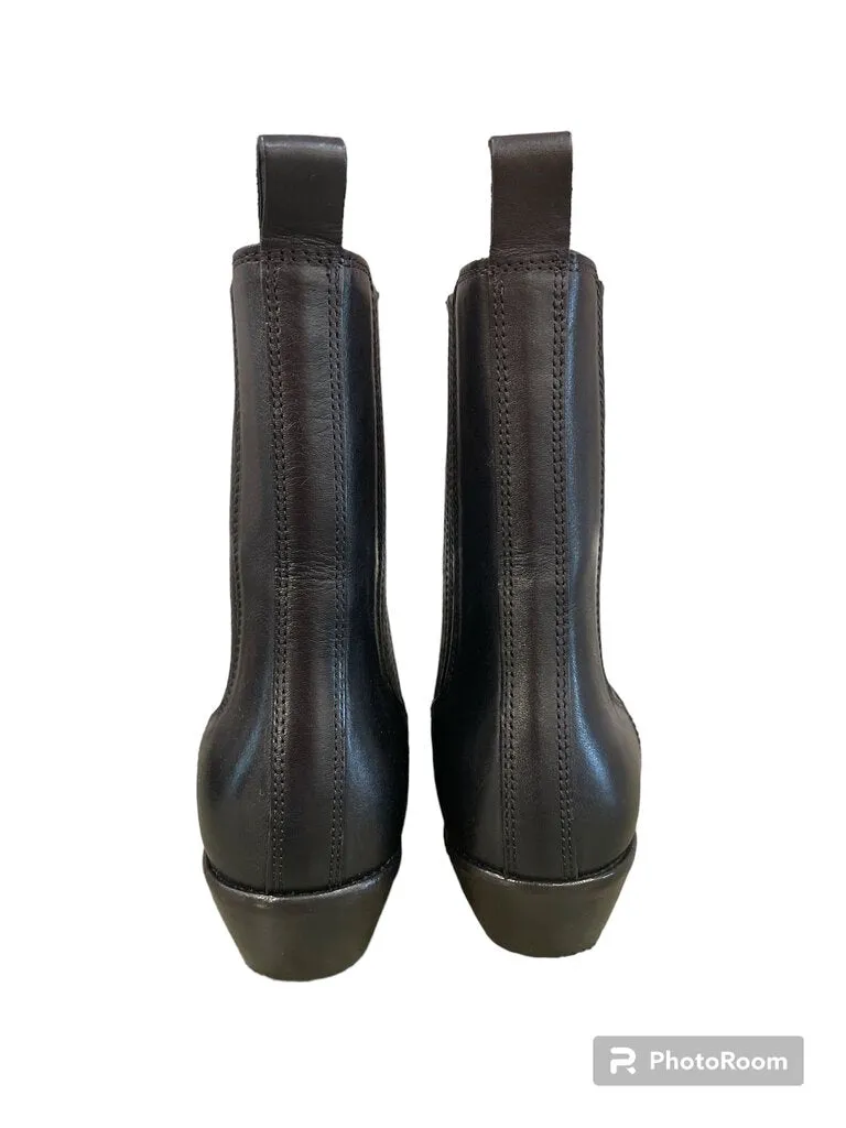 ISabel Marant leather pointy ankle black 37