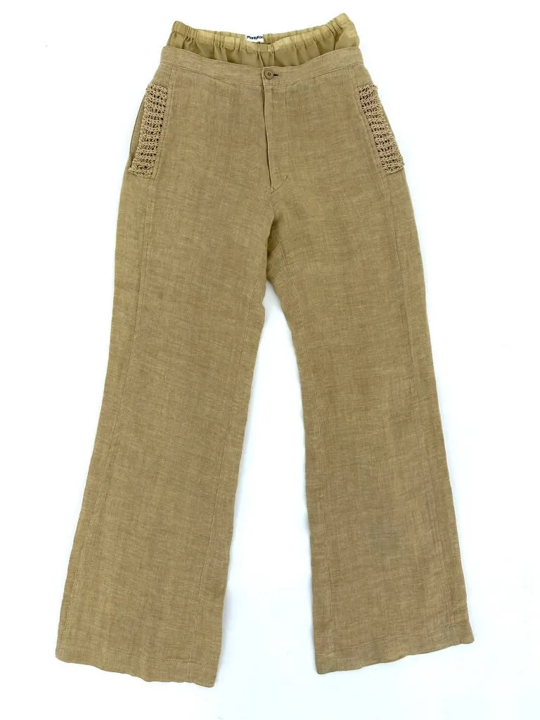 Issey Miyake Plantation Woven & Mesh Pants