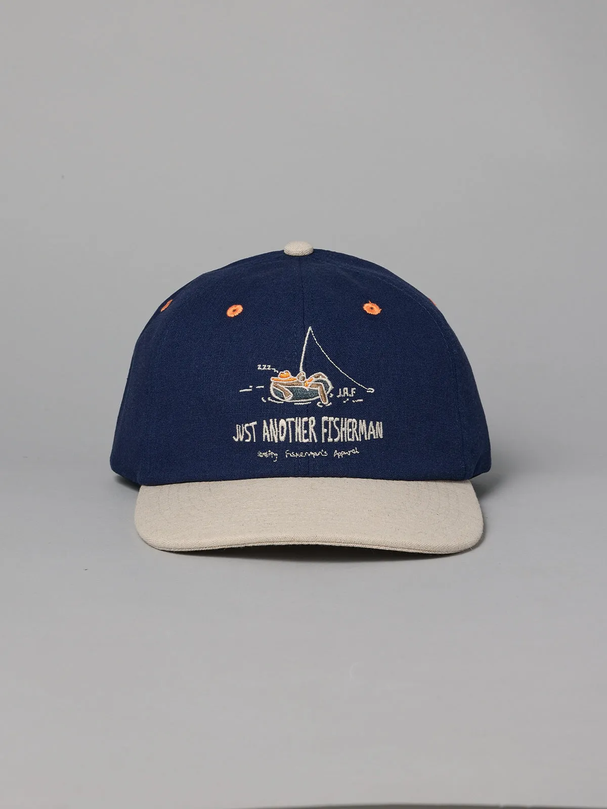 JUST ANOTHER FISHERMAN CHILLED ANGLER 6 PANEL CAP - NAVY