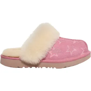 Kids' UGG Cozy II Iridescent Stars Dusty Orchid/Pink Suede