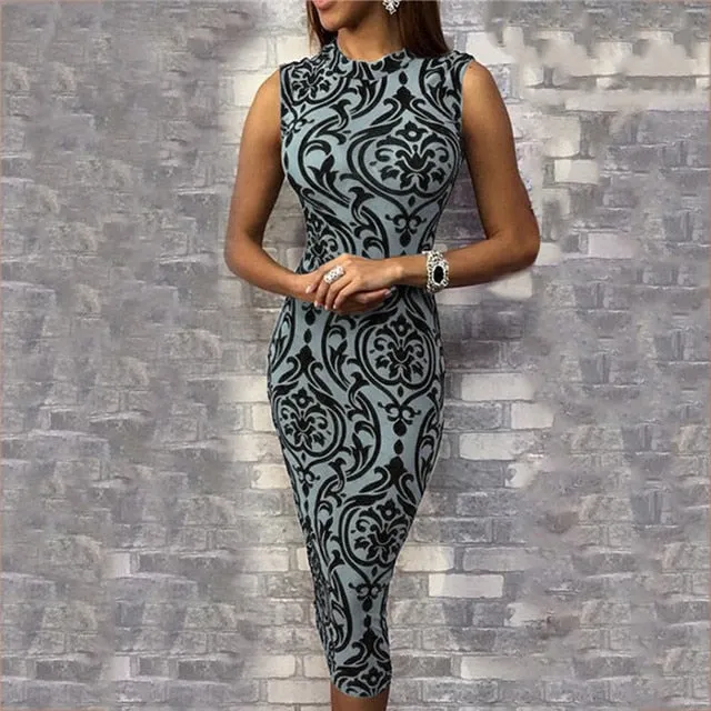 Lauren London Couture Elegant Vintage Bodycon Dress