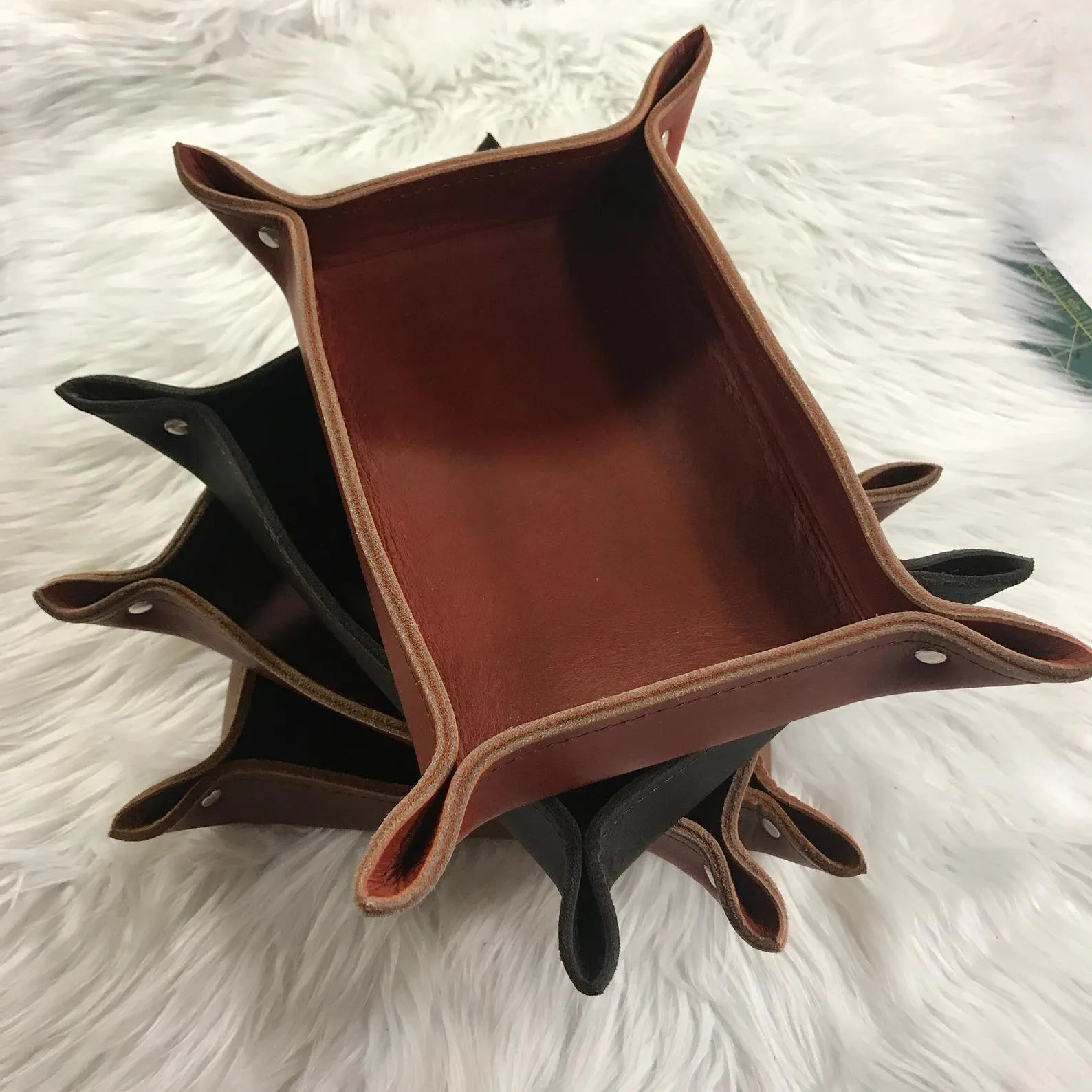 Leather Valet Tray