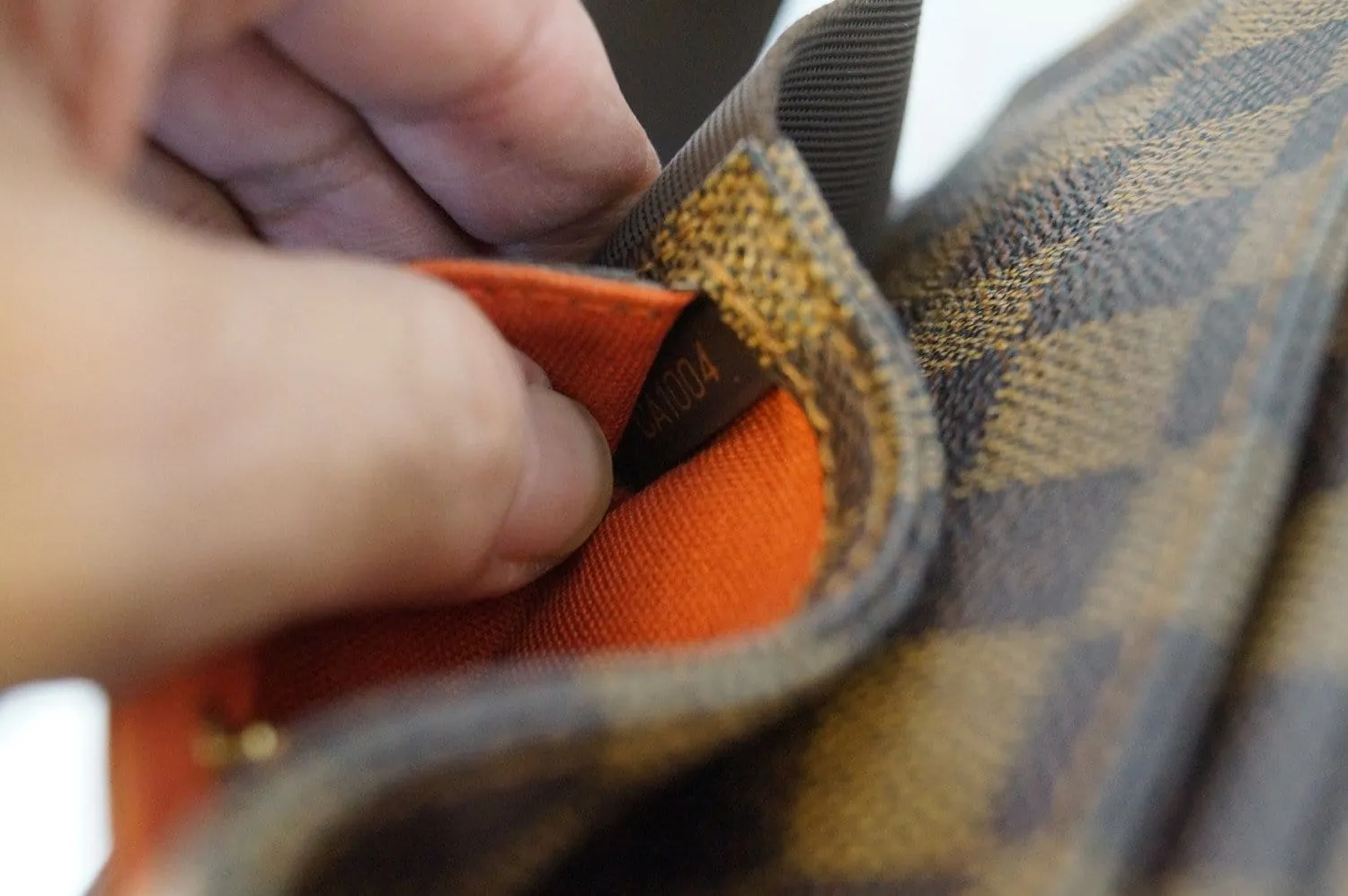 LOUIS VUITTON Damier Canvas Geronimos Brown Hip Bag