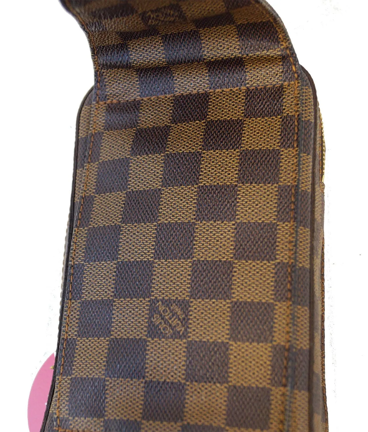 LOUIS VUITTON Damier Canvas Geronimos Brown Hip Bag