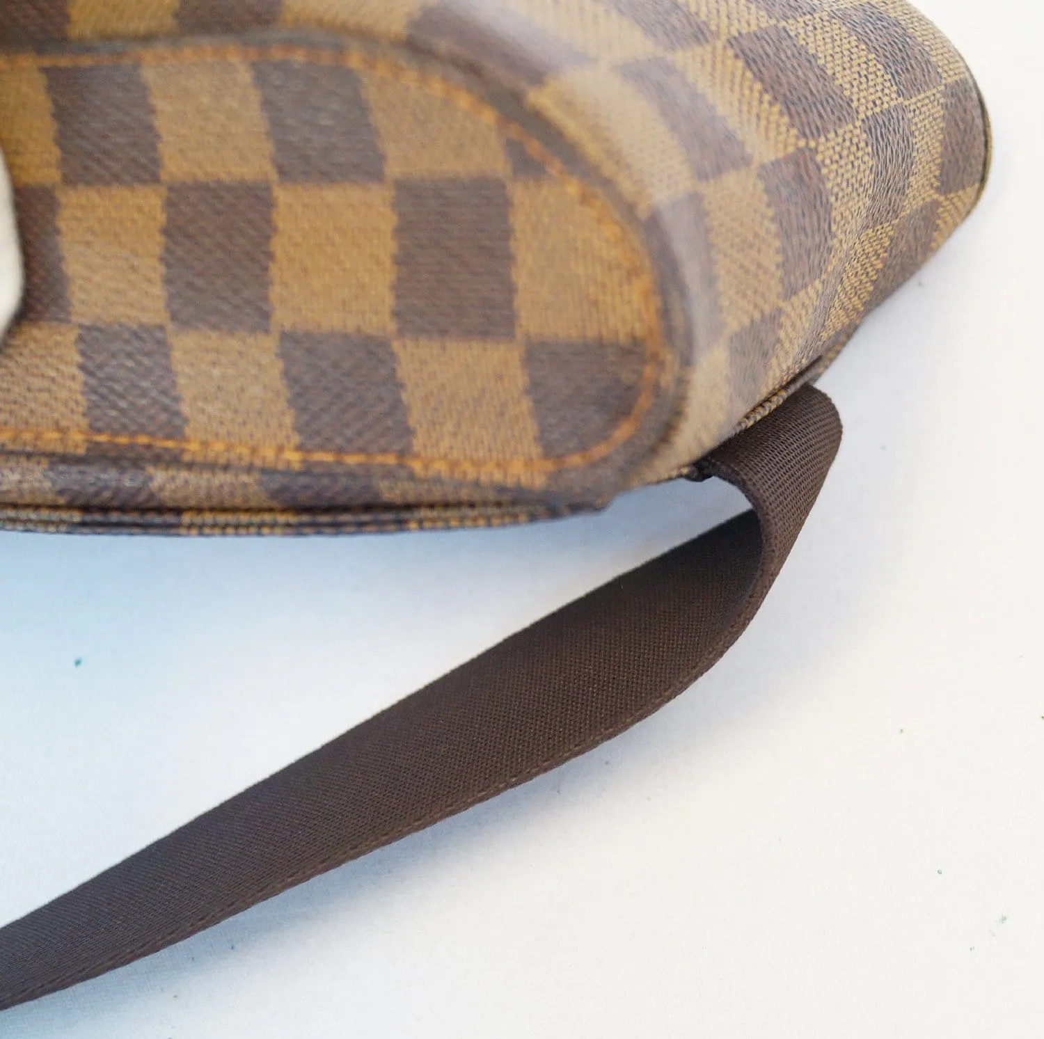 LOUIS VUITTON Damier Canvas Geronimos Brown Hip Bag