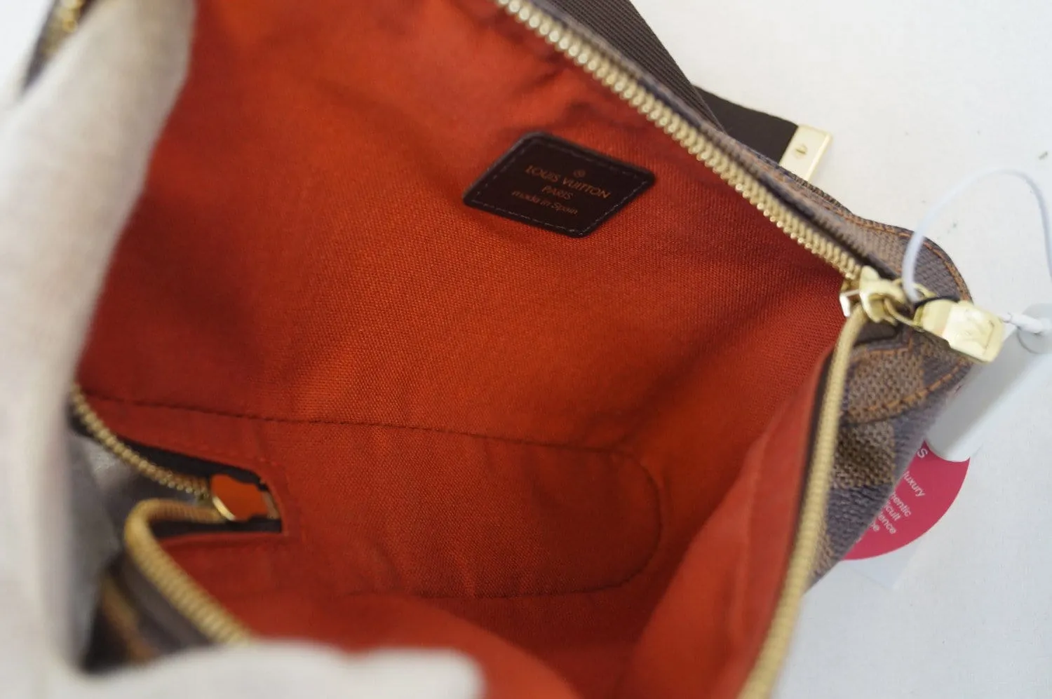 LOUIS VUITTON Damier Canvas Geronimos Brown Hip Bag