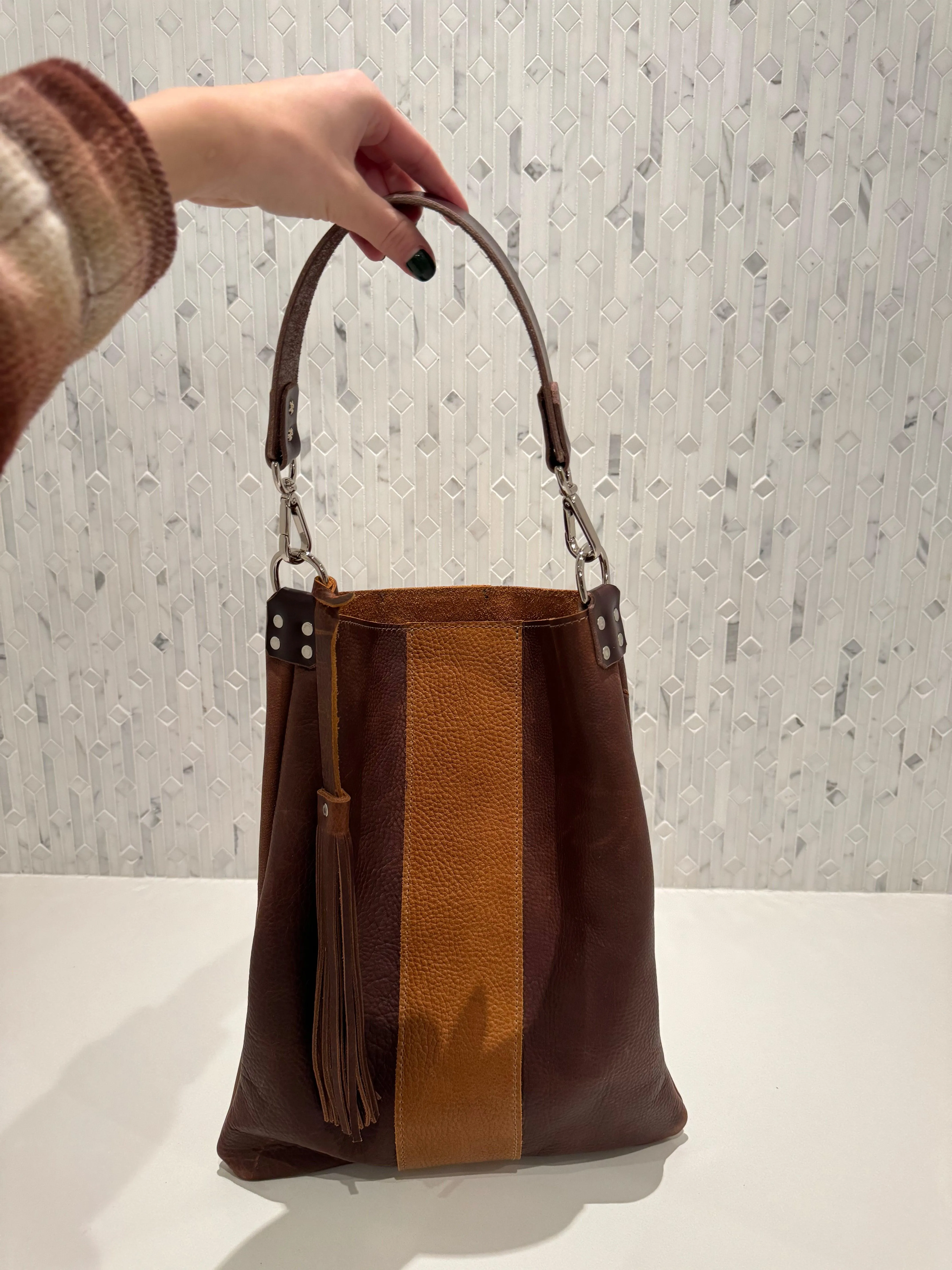 Luna Leather Shoulder Bag