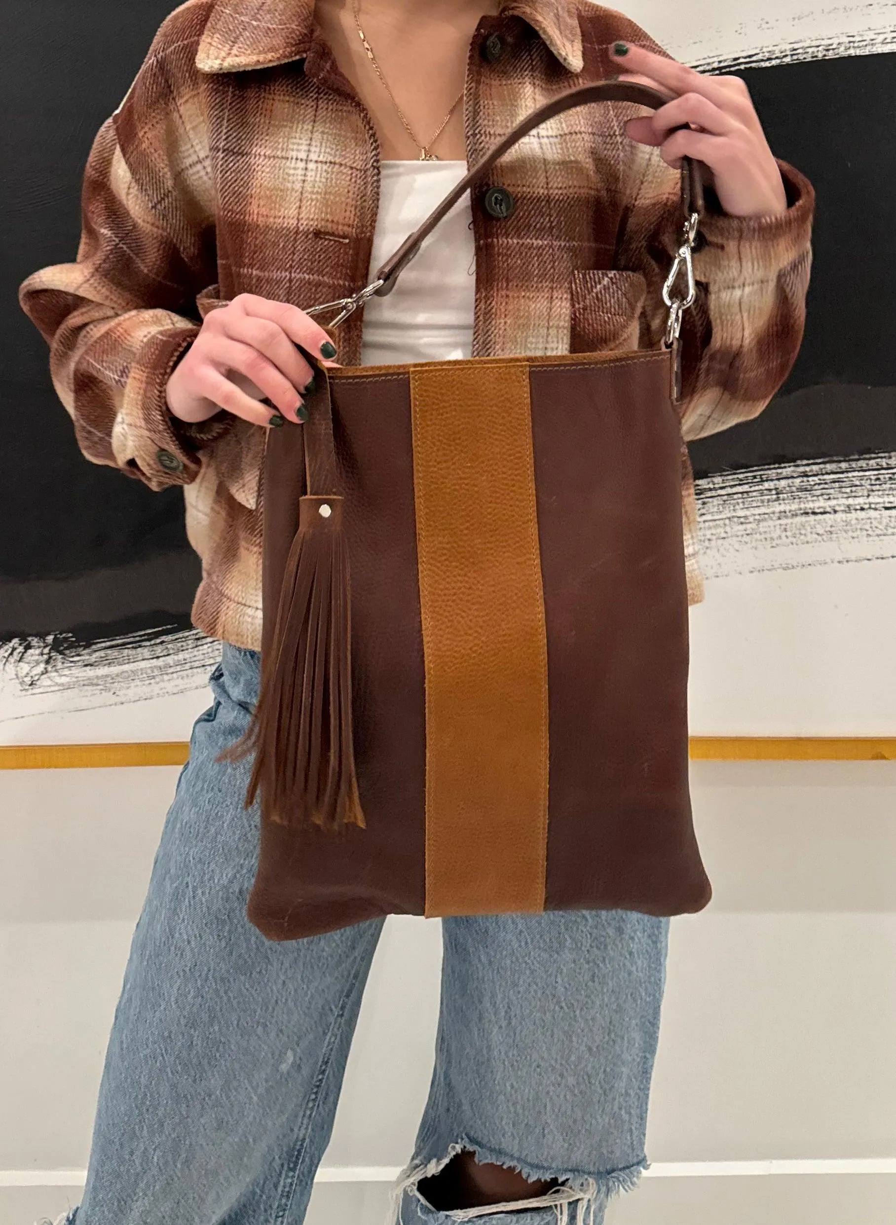 Luna Leather Shoulder Bag