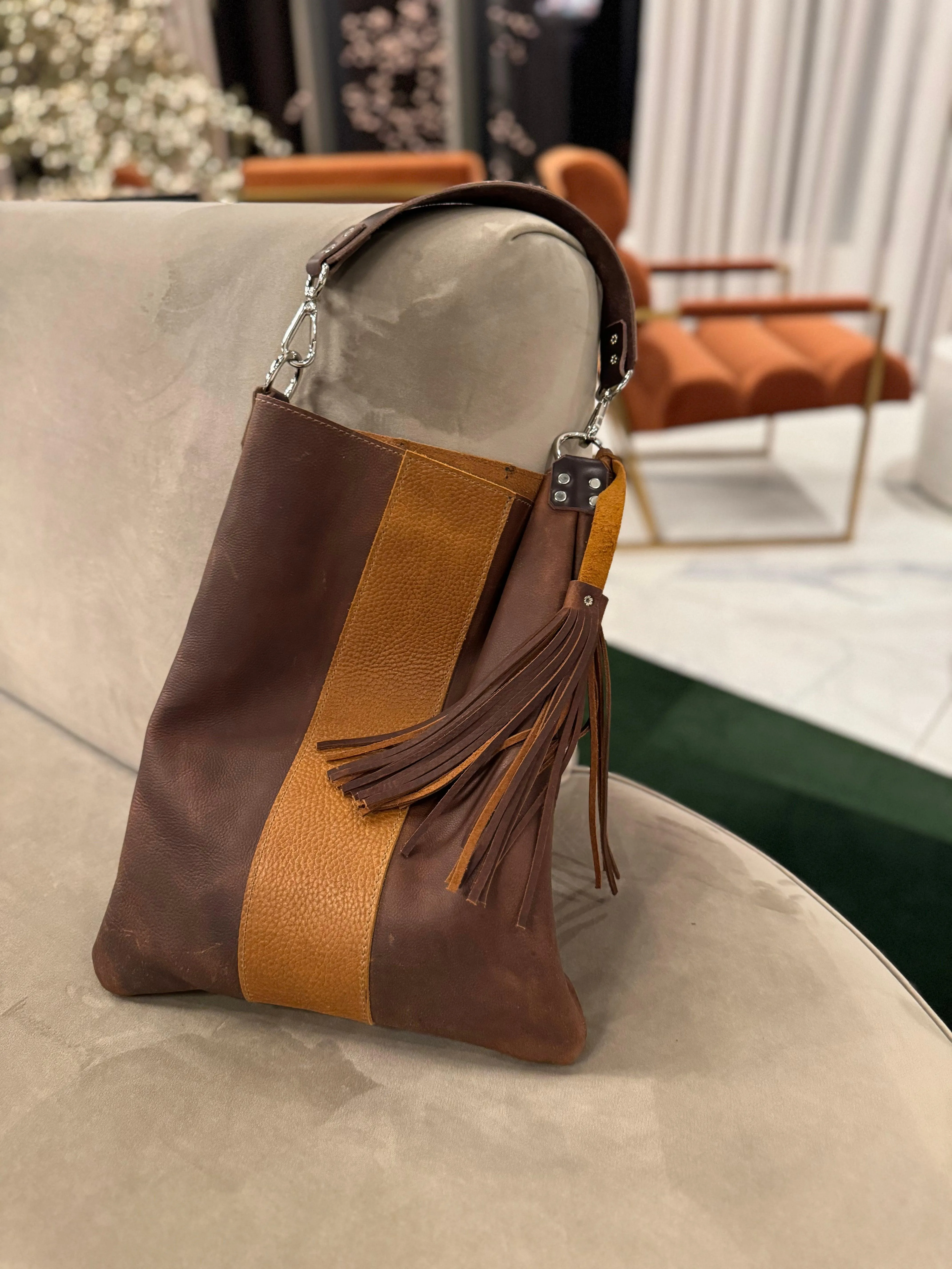 Luna Leather Shoulder Bag