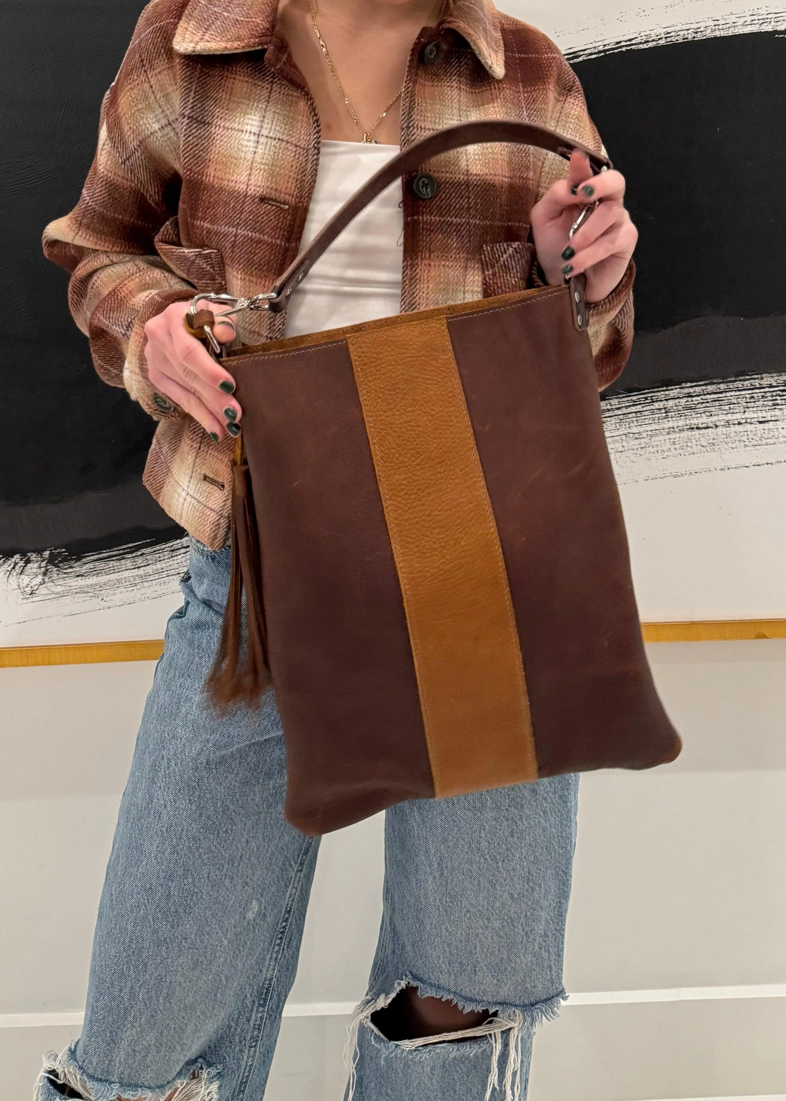 Luna Leather Shoulder Bag