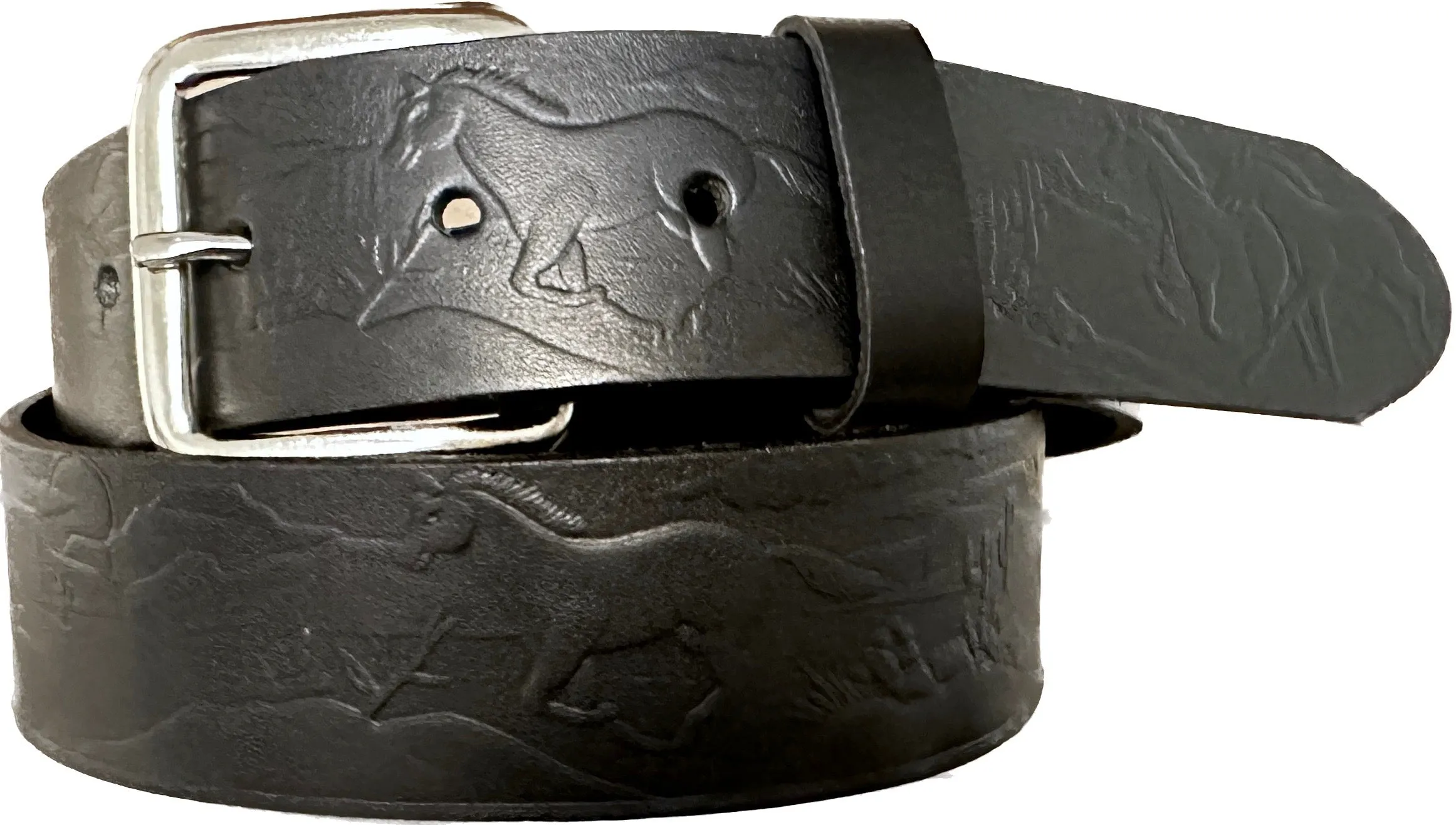 M122  1 1/2" Running Horses Belt