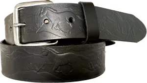M122  1 1/2" Running Horses Belt