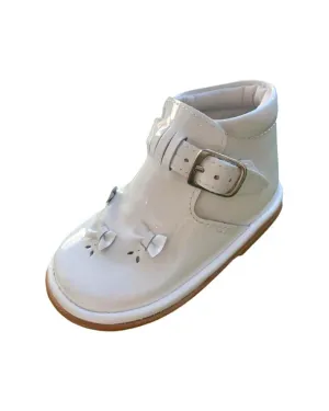 Madalena White Patent Boot