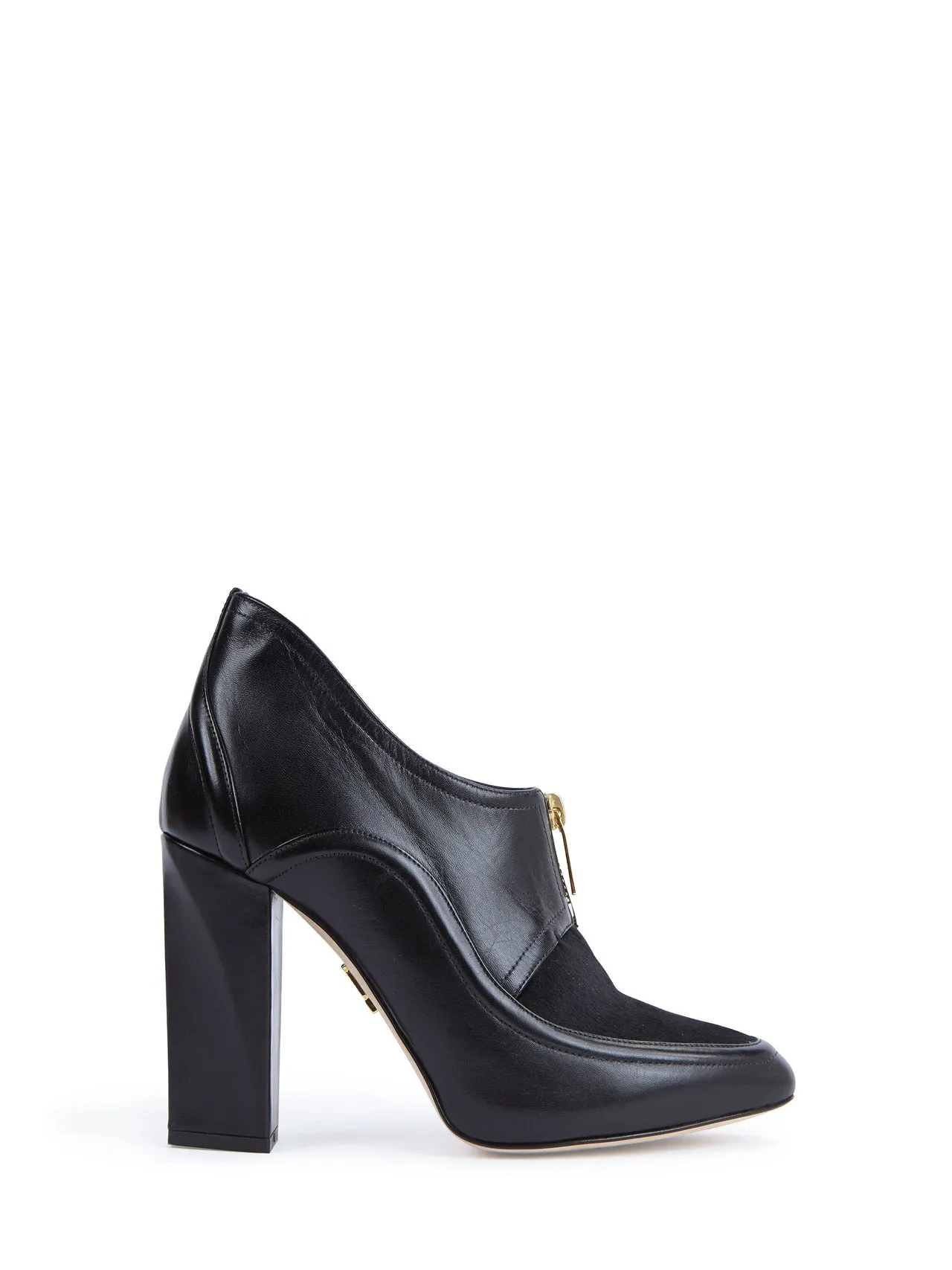 MAIYET Women's Ryder Pony Hair/Leather Zip Front Ankle Booties $795 NEW