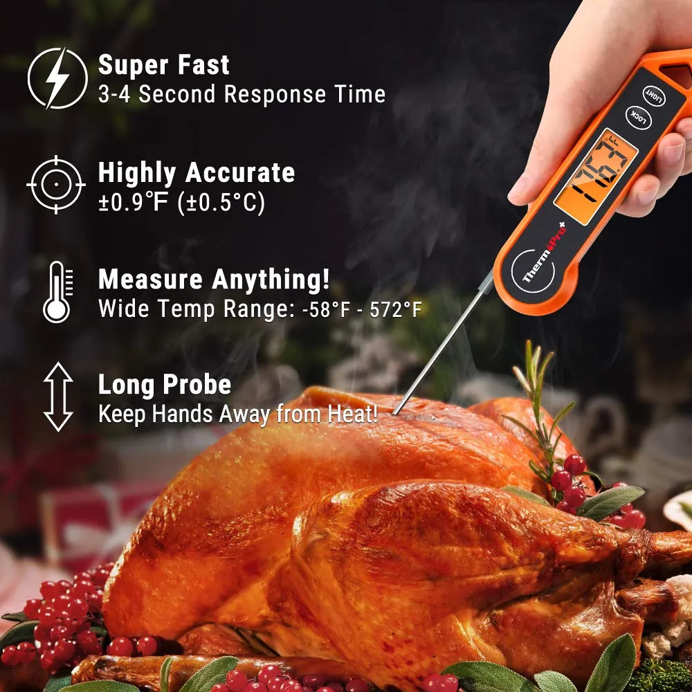 Meat Thermometer ThermoPro TP19H Digital Instant for Grill BBQ Waterproof