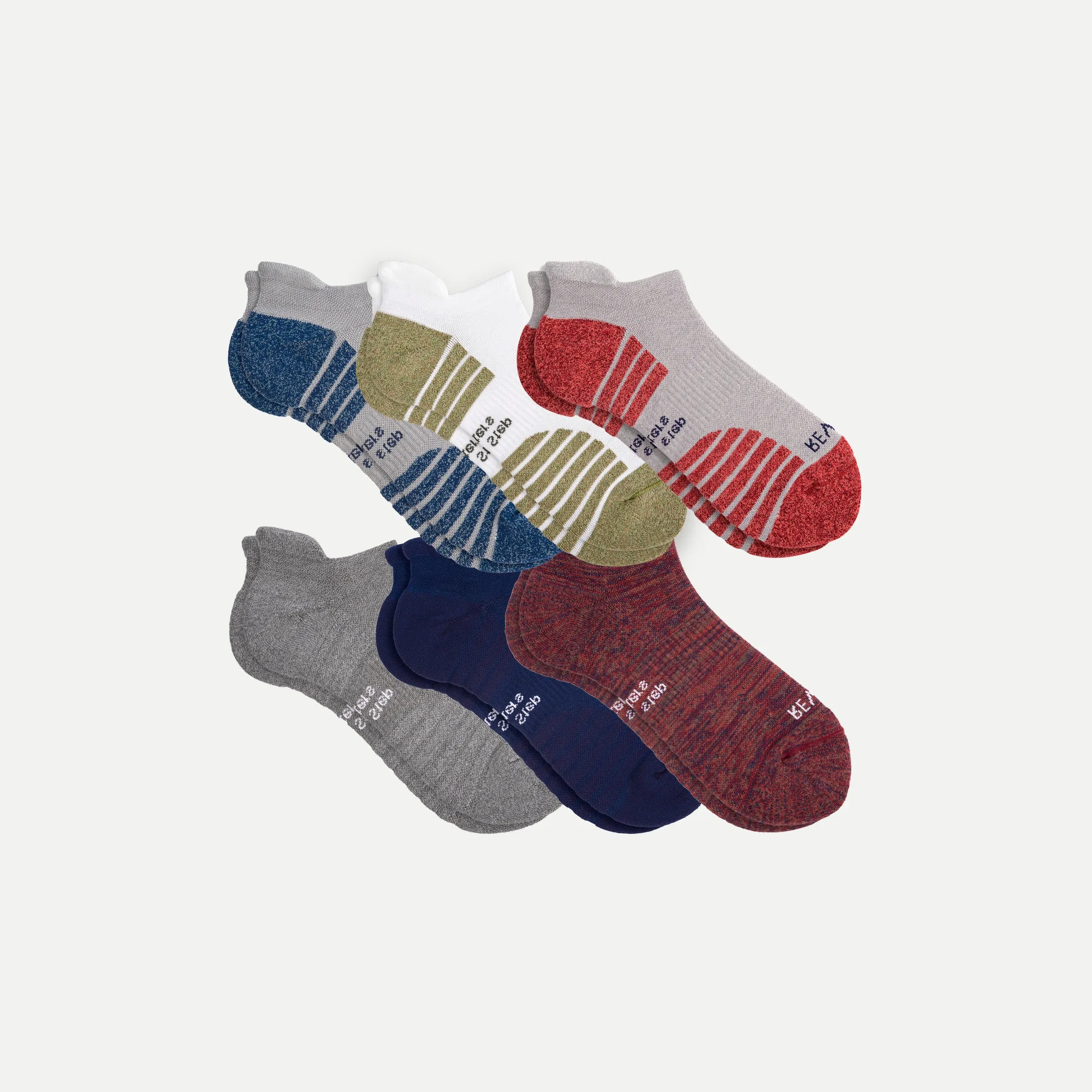 Men's Ankle Essentials: 6-Pack Mid-Weight Comfort Socks