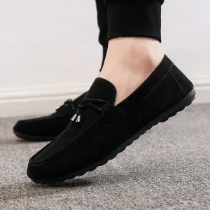 Men’s Elegant Velvet Style Loafers with Drawstring | Perfect for All Seasons